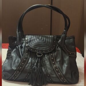 Sharif leather large bag